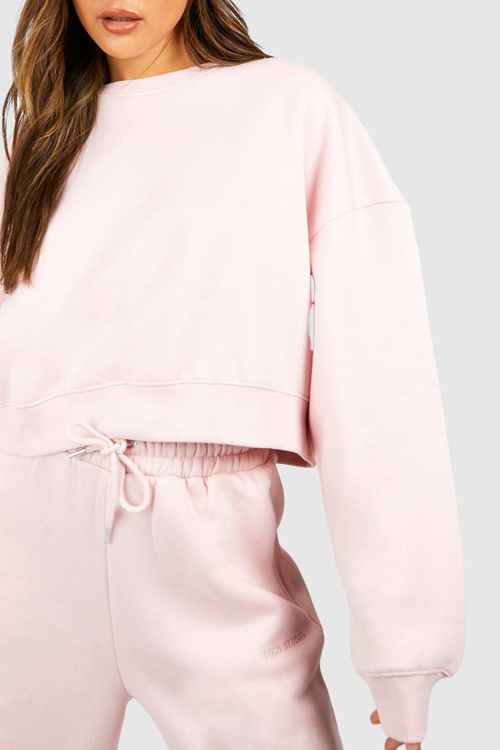 Light pink 2025 cropped sweatshirt